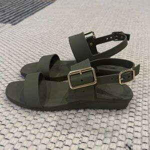 Bared Footwear olive green sandals